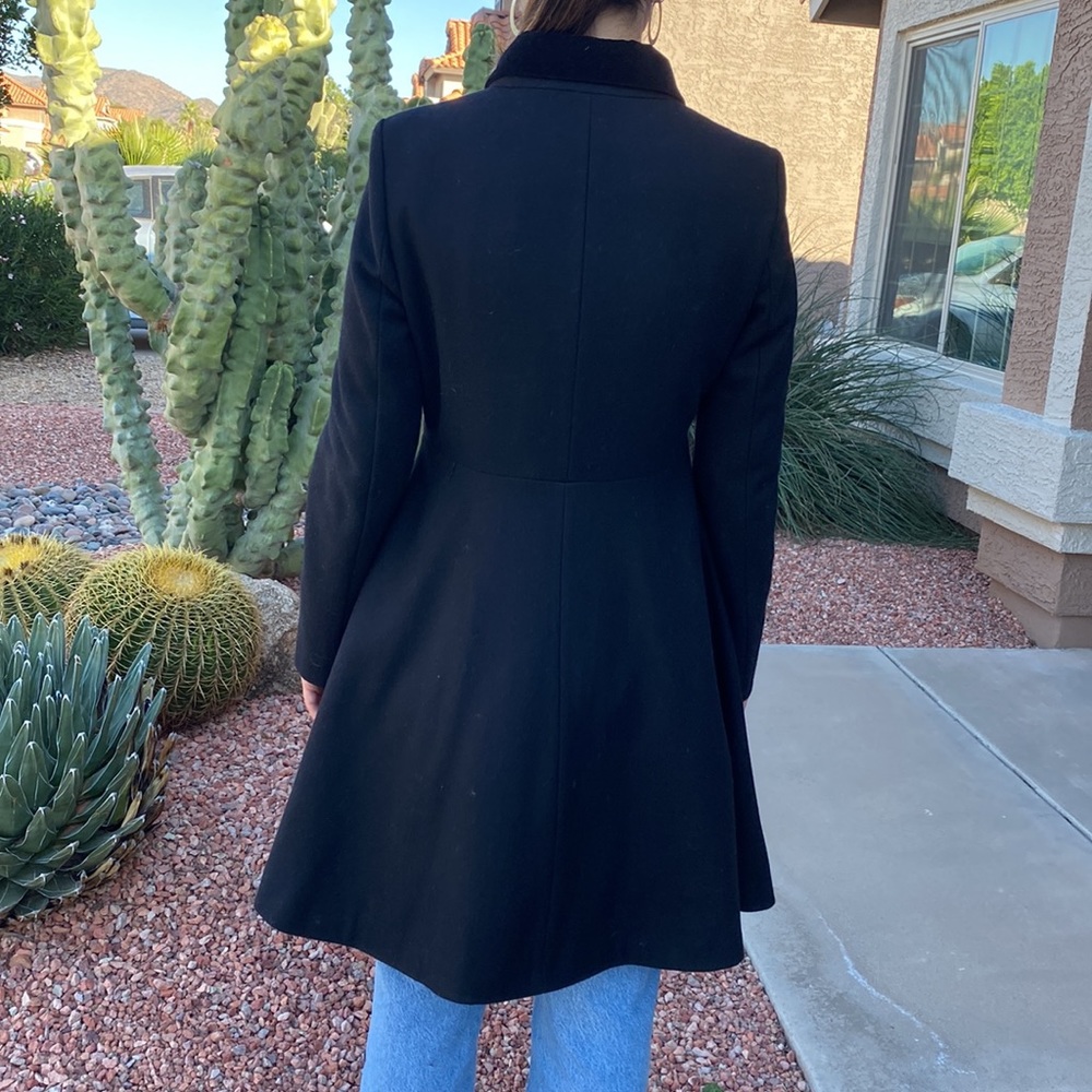 Betsey Johnson Heart Button Pea Coat - Picture 3 of 7